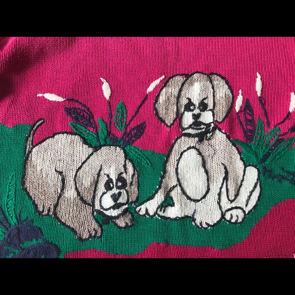 Vintage Northern Getaway dog 90s sweater - Picture 2 of 12